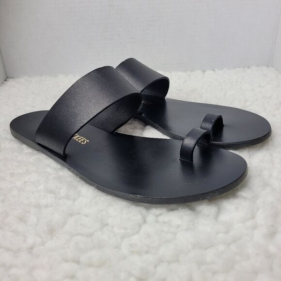 Tkees Dem Womens Slide Size 8 Black Sandals - Picture 1 of 9